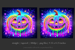 Halloween Tumbler Wrap, Colorful Pumpkin Tumbler Wrap, t14 Product Image 3