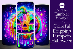 Halloween Tumbler Wrap, Colorful Pumpkin Tumbler Wrap, t15 Product Image 1