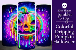 Halloween Tumbler Wrap, Colorful Pumpkin Tumbler Wrap, t15 Product Image 1