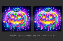 Halloween Tumbler Wrap, Colorful Pumpkin Tumbler Wrap, t16 Product Image 3
