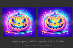 Halloween Tumbler Wrap, Colorful Pumpkin Tumbler Wrap, t17 Product Image 3