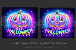 Halloween Tumbler Wrap, Colorful Pumpkin Tumbler Wrap, t4 Product Image 3