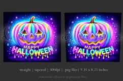 Halloween Tumbler Wrap, Colorful Pumpkin Tumbler Wrap, t4 Product Image 3