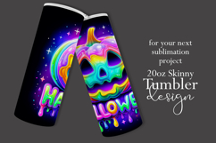 Halloween Tumbler Wrap, Colorful Pumpkin Tumbler Wrap, t5 Product Image 2