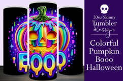 Halloween Tumbler Wrap, Colorful Pumpkin Tumbler Wrap, t9 Product Image 1