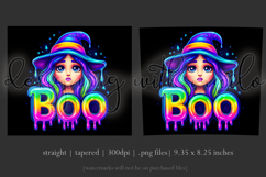 Halloween Tumbler Wrap, Colorful Witch Boo Tumbler Wrap, t1 Product Image 3