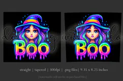 Halloween Tumbler Wrap, Colorful Witch Boo Tumbler Wrap, t1 Product Image 3