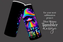 Halloween Tumbler Wrap, A Little Evil Witch Tumbler, t100 Product Image 2