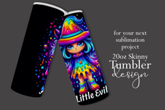 Halloween Tumbler Wrap, A Little Evil Witch Tumbler, t101 Product Image 2