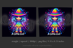 Halloween Tumbler Wrap, A Little Evil Witch Tumbler, t101 Product Image 3