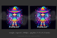 Halloween Tumbler Wrap, A Little Evil Witch Tumbler, t101 Product Image 3