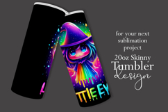 Halloween Tumbler Wrap, A Little Evil Witch Tumbler, t105 Product Image 2