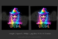 Halloween Tumbler Wrap, A Little Evil Witch Tumbler, t106 Product Image 3