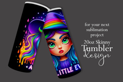 Halloween Tumbler Wrap, A Little Evil Witch Tumbler, t108 Product Image 2