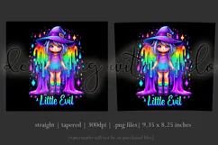 Halloween Tumbler Wrap, A Little Evil Witch Tumbler, t109 Product Image 3