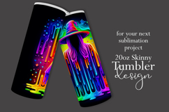 Halloween Tumbler Wrap, Colorful Witch Tumbler Wrap, t11 Product Image 2