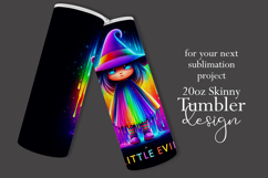 Halloween Tumbler Wrap, A Little Evil Witch Tumbler, t110 Product Image 2