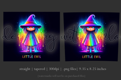 Halloween Tumbler Wrap, A Little Evil Witch Tumbler, t110 Product Image 3