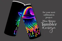 Halloween Tumbler Wrap, A Little Evil Witch Tumbler, t111 Product Image 2