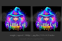 Halloween Tumbler Wrap, A Little Evil Witch Tumbler, t112 Product Image 3