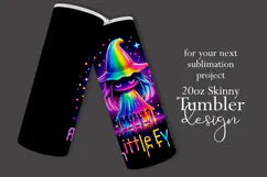 Halloween Tumbler Wrap, A Little Evil Witch Tumbler, t113 Product Image 2