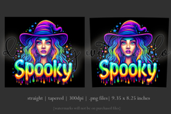 Halloween Tumbler Wrap, Spooky Halloween Witch Tumbler, t114 Product Image 3