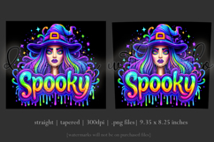 Halloween Tumbler Wrap, Spooky Halloween Witch Tumbler, t115 Product Image 3