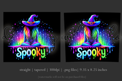 Halloween Tumbler Wrap, Spooky Halloween Witch Tumbler, t116 Product Image 3