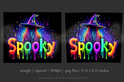 Halloween Tumbler Wrap, Spooky Halloween Witch Tumbler, t117 Product Image 3