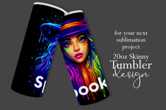 Halloween Tumbler Wrap, Spooky Halloween Witch Tumbler, t119 Product Image 2