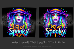 Halloween Tumbler Wrap, Let's Get Spooky Witch Tumbler, t122 Product Image 3