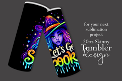 Halloween Tumbler Wrap, Let&#039;s Get Spooky Witch Tumbler, t123 Product Image 2