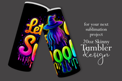 Halloween Tumbler Wrap, Let&#039;s Get Spooky Witch Tumbler, t127 Product Image 2