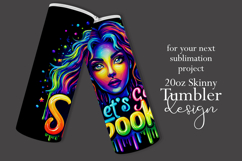 Halloween Tumbler Wrap, Let's Get Spooky Witch Tumbler, t128 Product Image 2