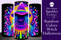 Halloween Tumbler Wrap, Colorful Witch Tumbler Wrap, t13 Product Image 1