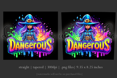 Halloween Tumbler Wrap, Dangerous Halloween Witch Wrap, t135 Product Image 3