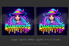 Halloween Tumbler Wrap, Dangerous Halloween Witch Wrap, t136 Product Image 3