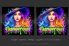 Halloween Tumbler Wrap, Dangerous Halloween Witch Wrap, t137 Product Image 3