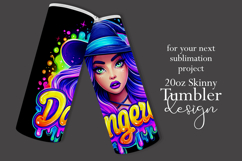 Halloween Tumbler Wrap, Dangerous Halloween Witch Wrap, t138 Product Image 2