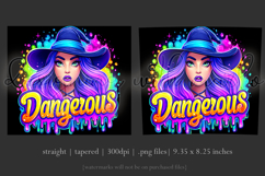 Halloween Tumbler Wrap, Dangerous Halloween Witch Wrap, t138 Product Image 3