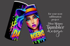 Halloween Tumbler Wrap, Dangerous Halloween Witch Wrap, t139 Product Image 2