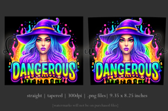 Halloween Tumbler Wrap, Dangerous Halloween Witch Wrap, t140 Product Image 3