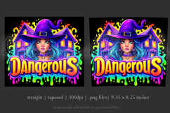 Halloween Tumbler Wrap, Dangerous Halloween Witch Wrap, t141 Product Image 3