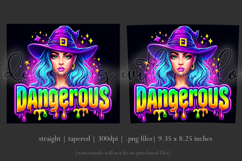 Halloween Tumbler Wrap, Dangerous Halloween Witch Wrap, t142 Product Image 3