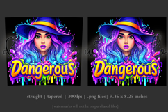 Halloween Tumbler Wrap, Dangerous Halloween Witch Wrap, t143 Product Image 3