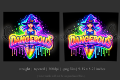 Halloween Tumbler Wrap, Dangerous Halloween Witch Wrap, t145 Product Image 3