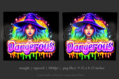 Halloween Tumbler Wrap, Dangerous Halloween Witch Wrap, t146 Product Image 3