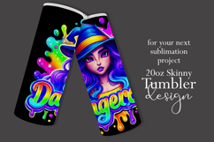 Halloween Tumbler Wrap, Dangerous Halloween Witch Wrap, t147 Product Image 2