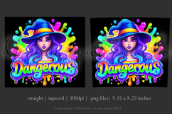 Halloween Tumbler Wrap, Dangerous Halloween Witch Wrap, t147 Product Image 3