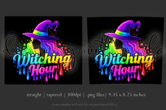 Halloween Tumbler Wrap, Colorful Witch Tumbler Wrap, t15 Product Image 3